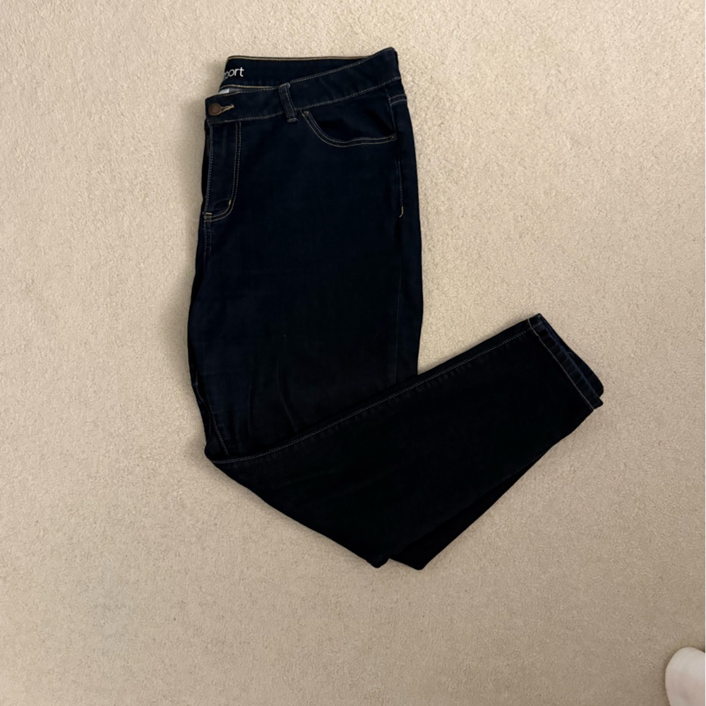 Westport Dark Blue Signature Fit Ankle Jeans - Size 16